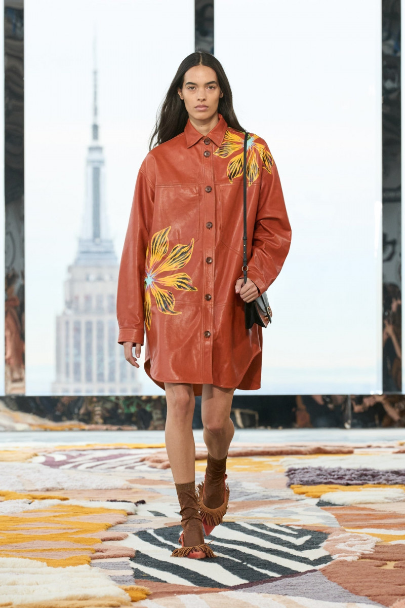 Grace Valentine featured in  the Ulla Johnson fashion show for Autumn/Winter 2023