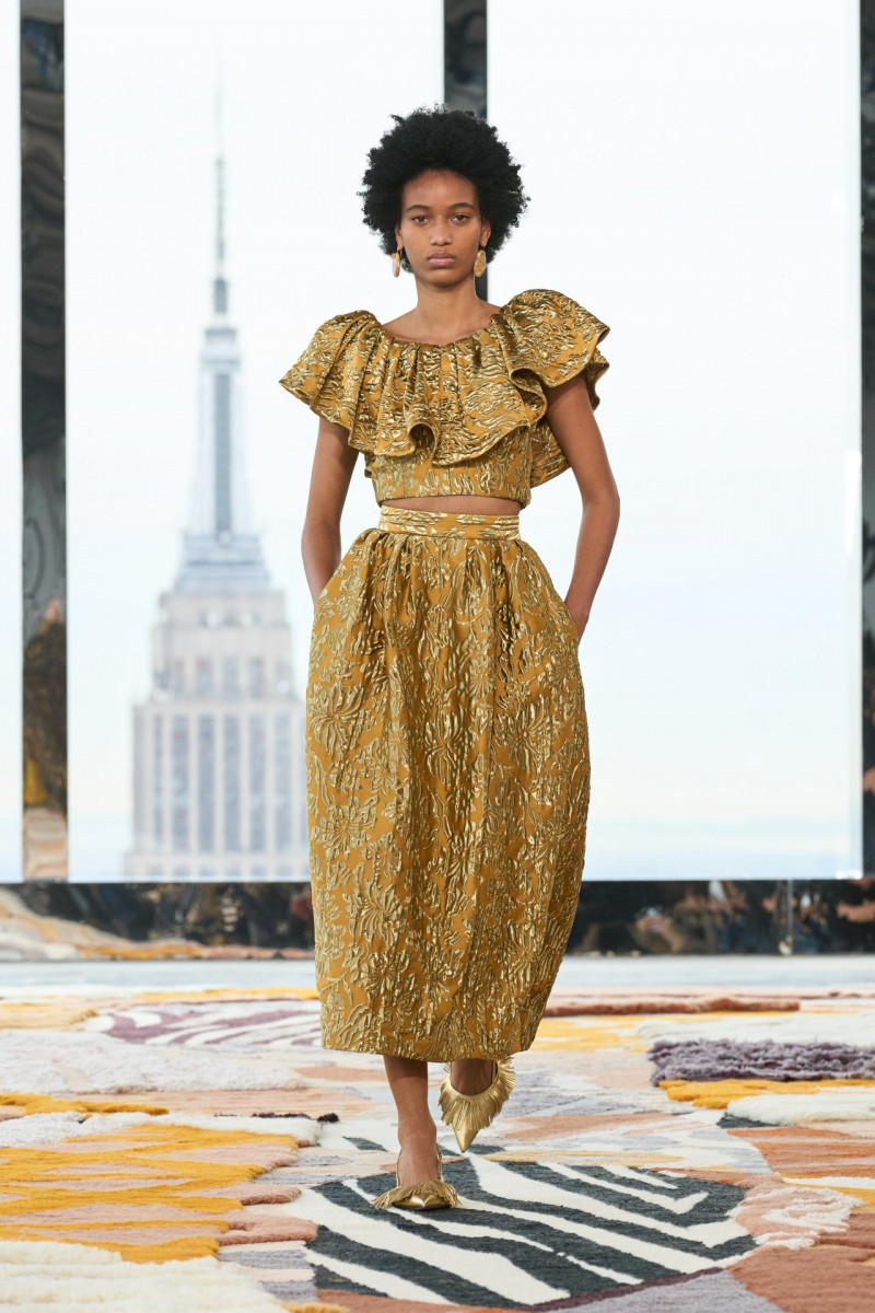 Manuela Sanchez featured in  the Ulla Johnson fashion show for Autumn/Winter 2023