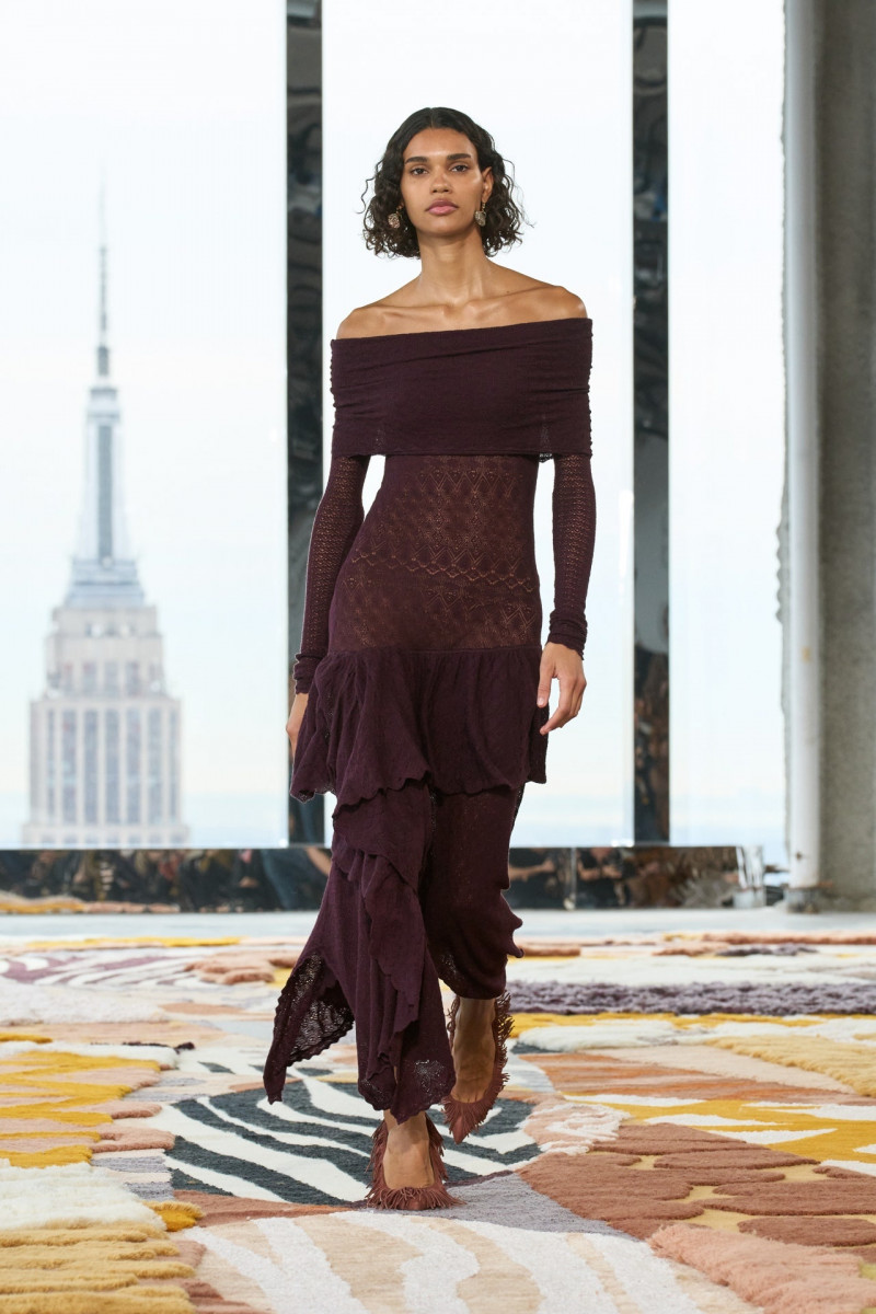 Barbara Valente featured in  the Ulla Johnson fashion show for Autumn/Winter 2023