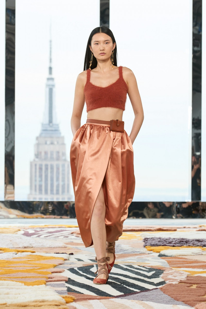 Liu Chunjie featured in  the Ulla Johnson fashion show for Autumn/Winter 2023