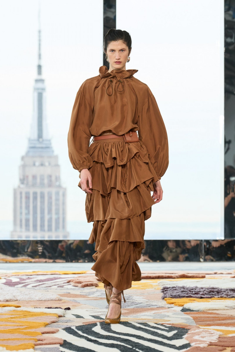 Milagros Ganame featured in  the Ulla Johnson fashion show for Autumn/Winter 2023