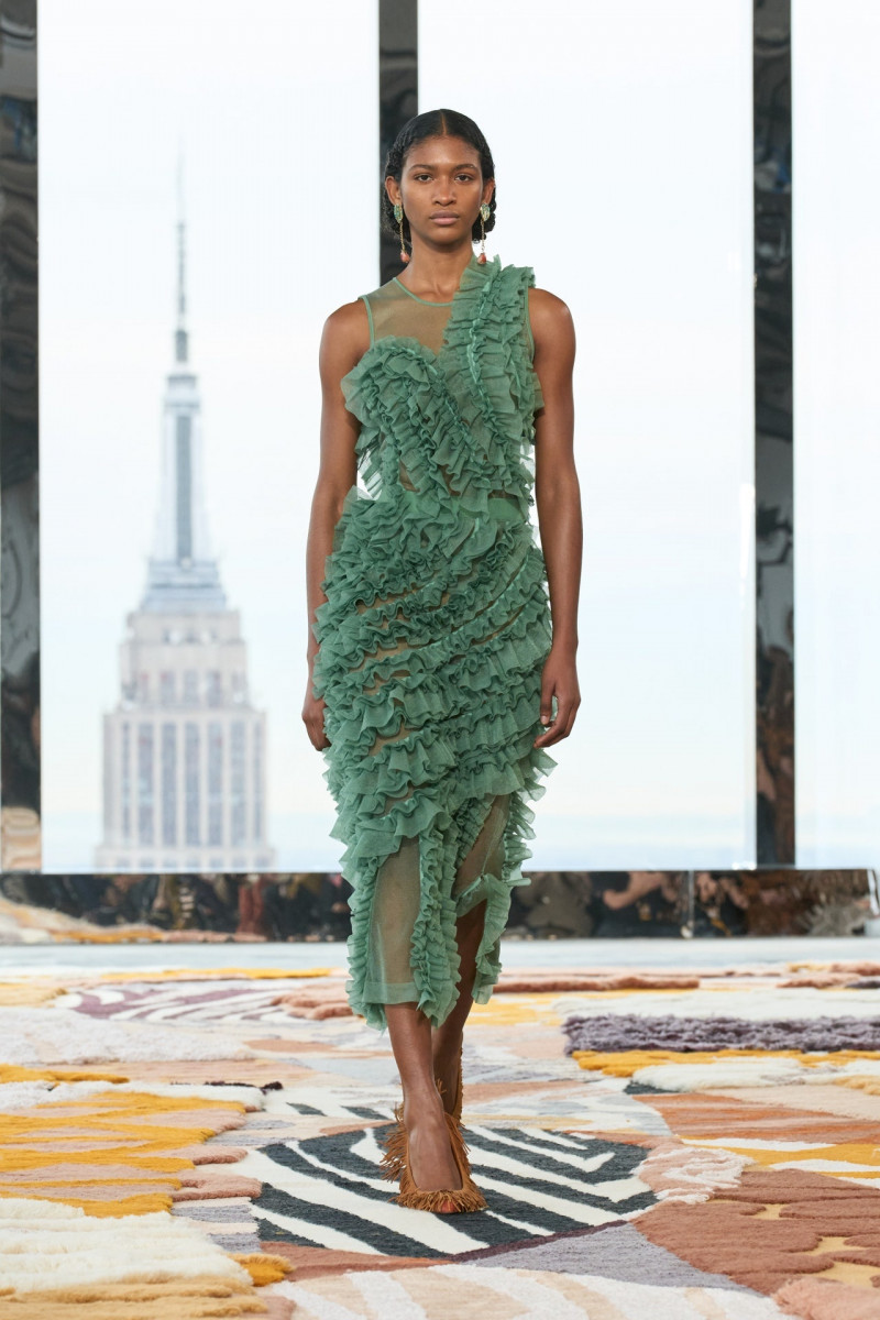 Shivaruby Premkanthan featured in  the Ulla Johnson fashion show for Autumn/Winter 2023