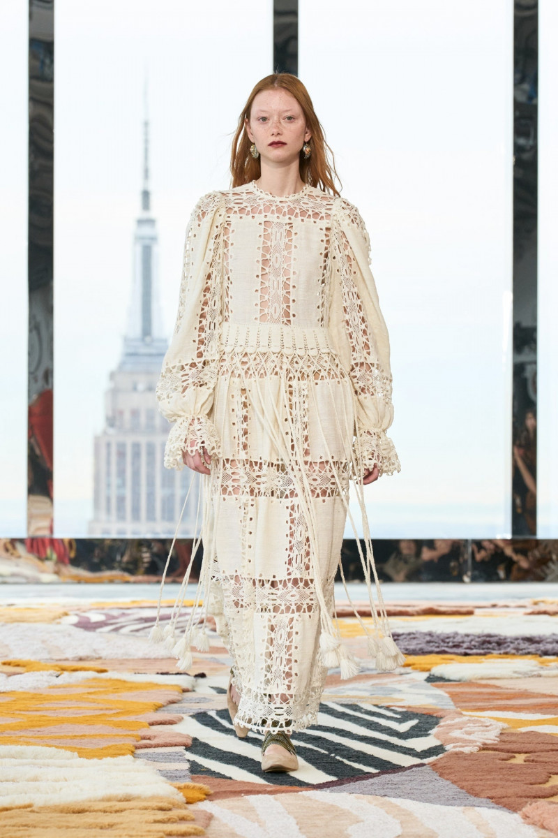 Sara Grace Wallerstedt featured in  the Ulla Johnson fashion show for Autumn/Winter 2023