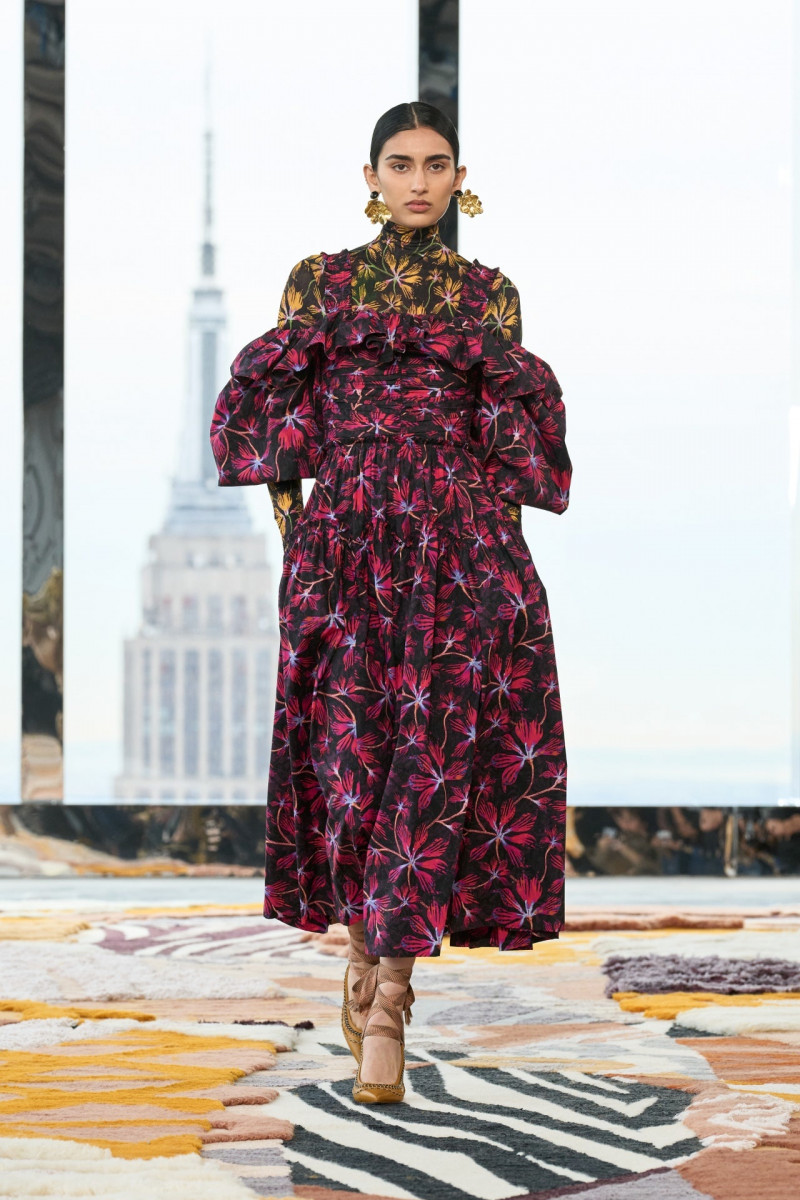 Vanessa Tyagi featured in  the Ulla Johnson fashion show for Autumn/Winter 2023