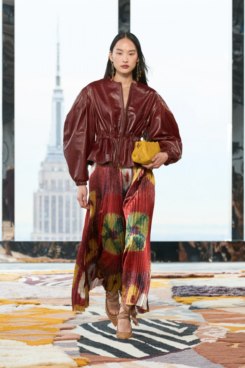 Yoonmi Sun featured in  the Ulla Johnson fashion show for Autumn/Winter 2023