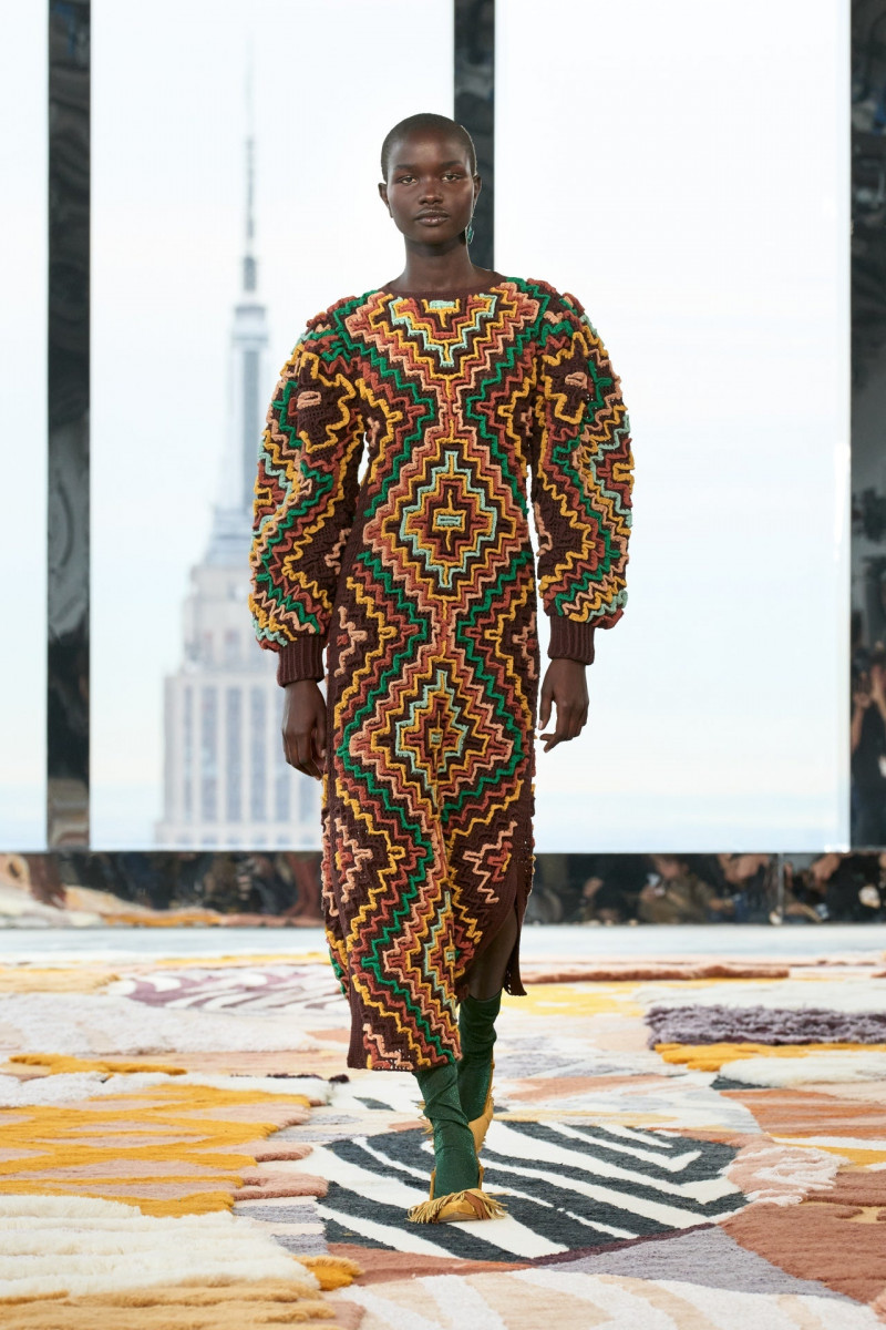 Akon Changkou featured in  the Ulla Johnson fashion show for Autumn/Winter 2023