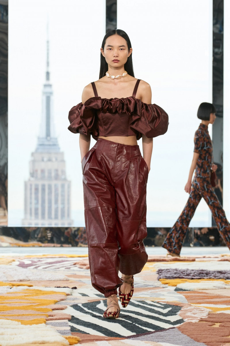 Ling Ling Chen featured in  the Ulla Johnson fashion show for Autumn/Winter 2023