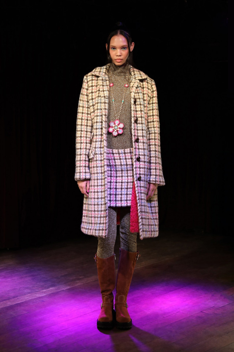 Jordan Daniels featured in  the Anna Sui fashion show for Autumn/Winter 2023