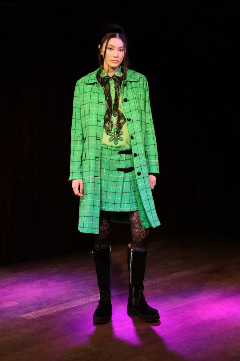 Sherry Shi featured in  the Anna Sui fashion show for Autumn/Winter 2023