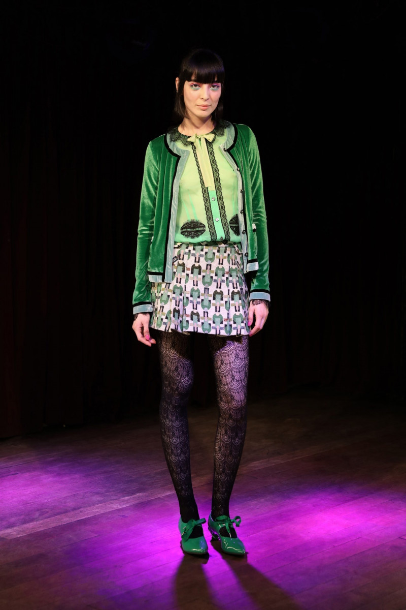 Cristina Piccone featured in  the Anna Sui fashion show for Autumn/Winter 2023