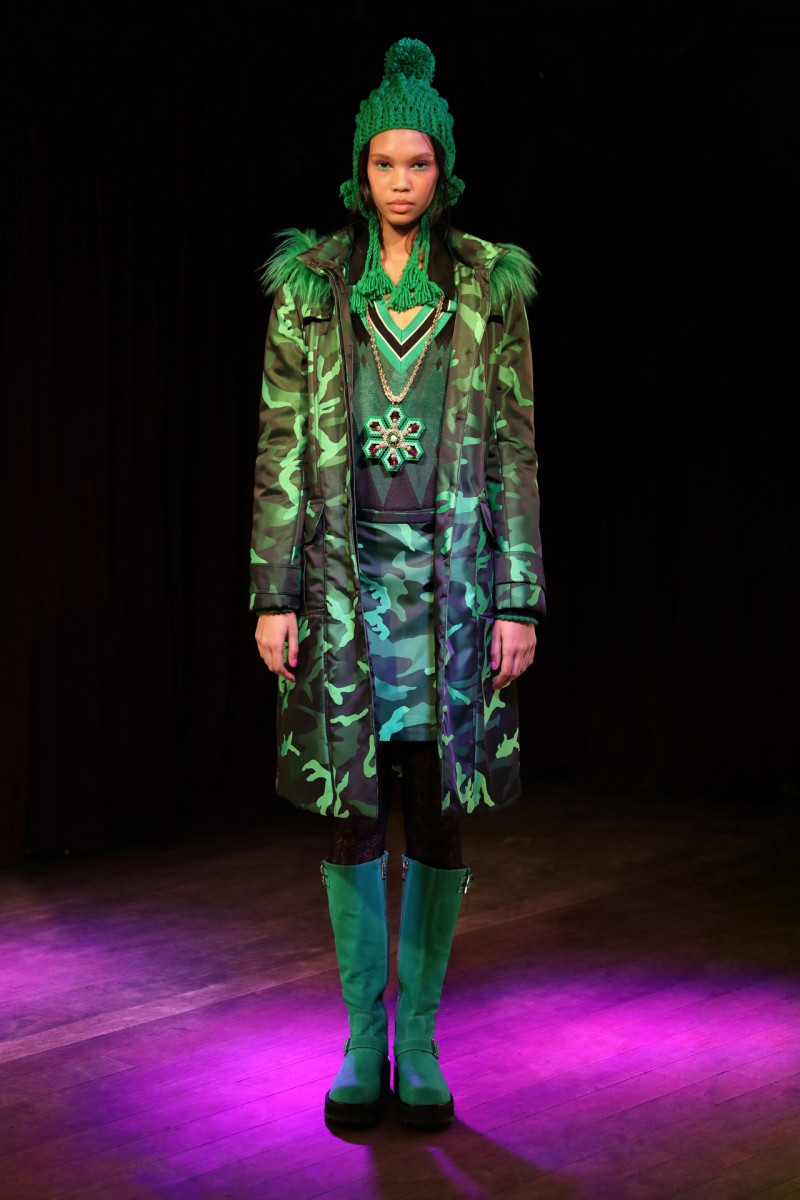 Jordan Daniels featured in  the Anna Sui fashion show for Autumn/Winter 2023