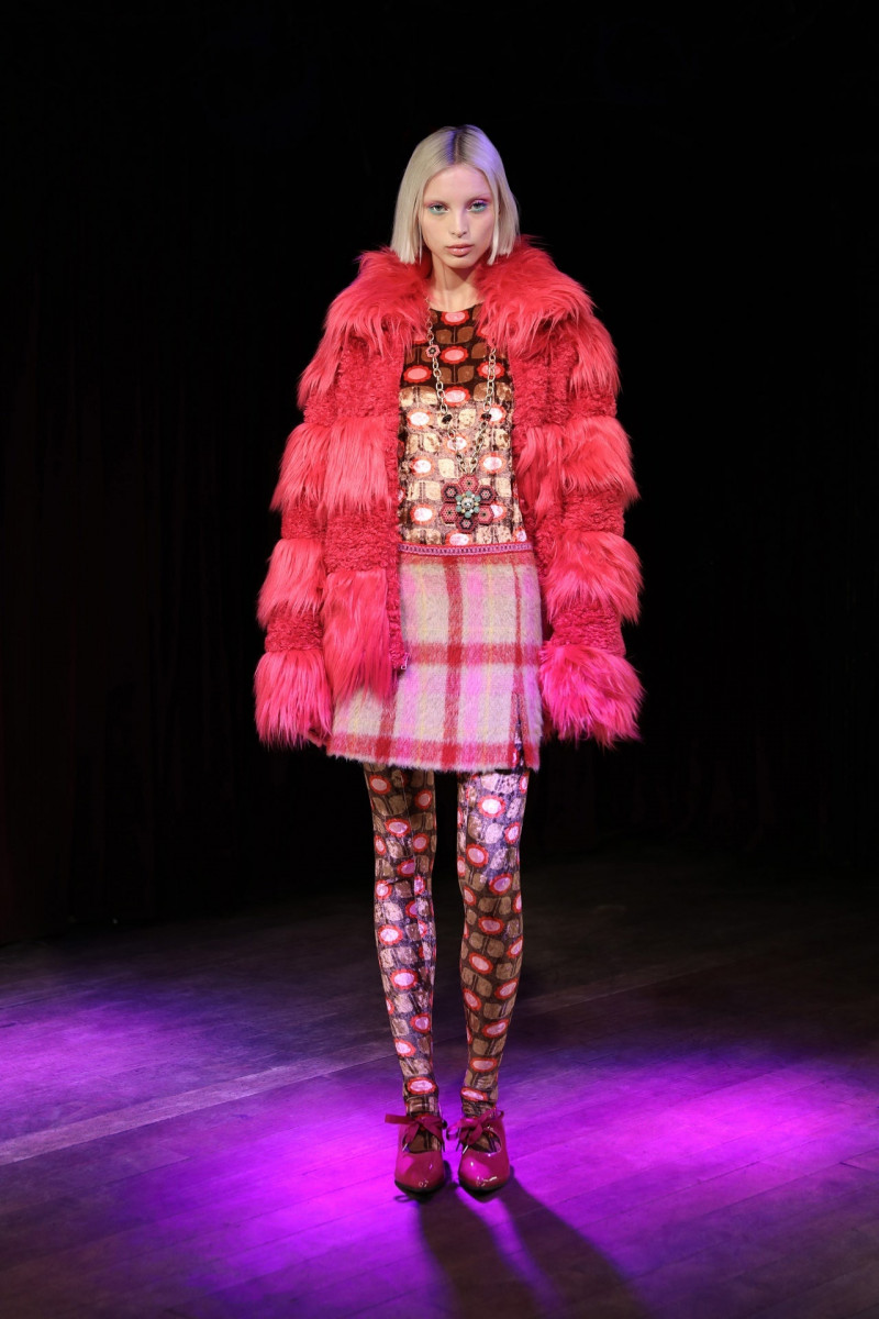 Lucy Lulu Baddeley Wood featured in  the Anna Sui fashion show for Autumn/Winter 2023