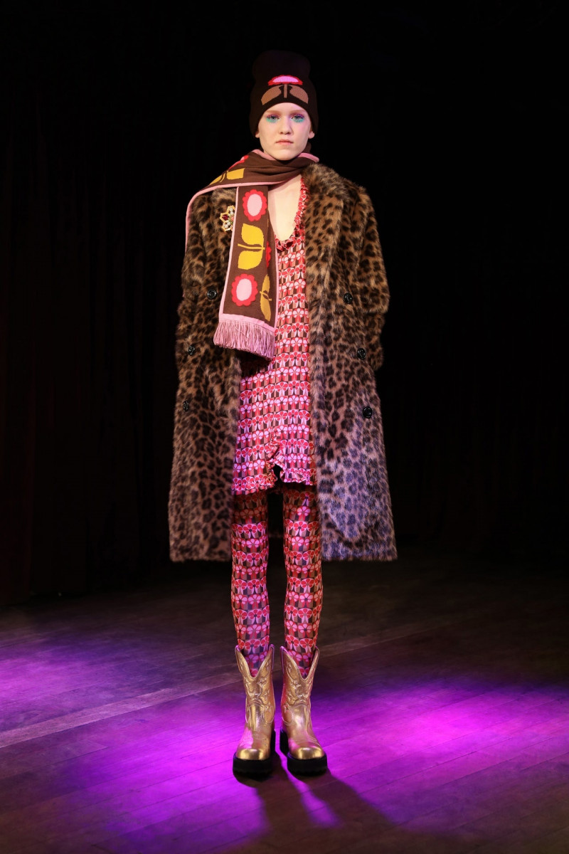 Marie Kippe featured in  the Anna Sui fashion show for Autumn/Winter 2023