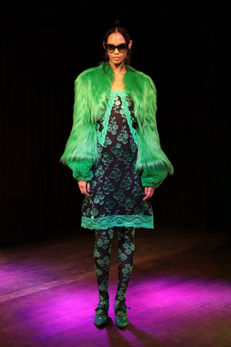 Jordan Daniels featured in  the Anna Sui fashion show for Autumn/Winter 2023