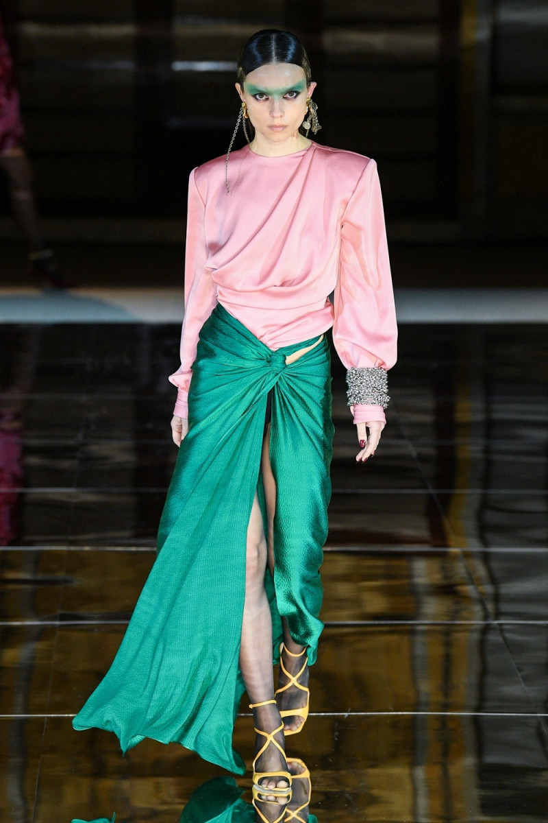 Sara Hiromi Skinner featured in  the Prabal Gurung fashion show for Autumn/Winter 2023