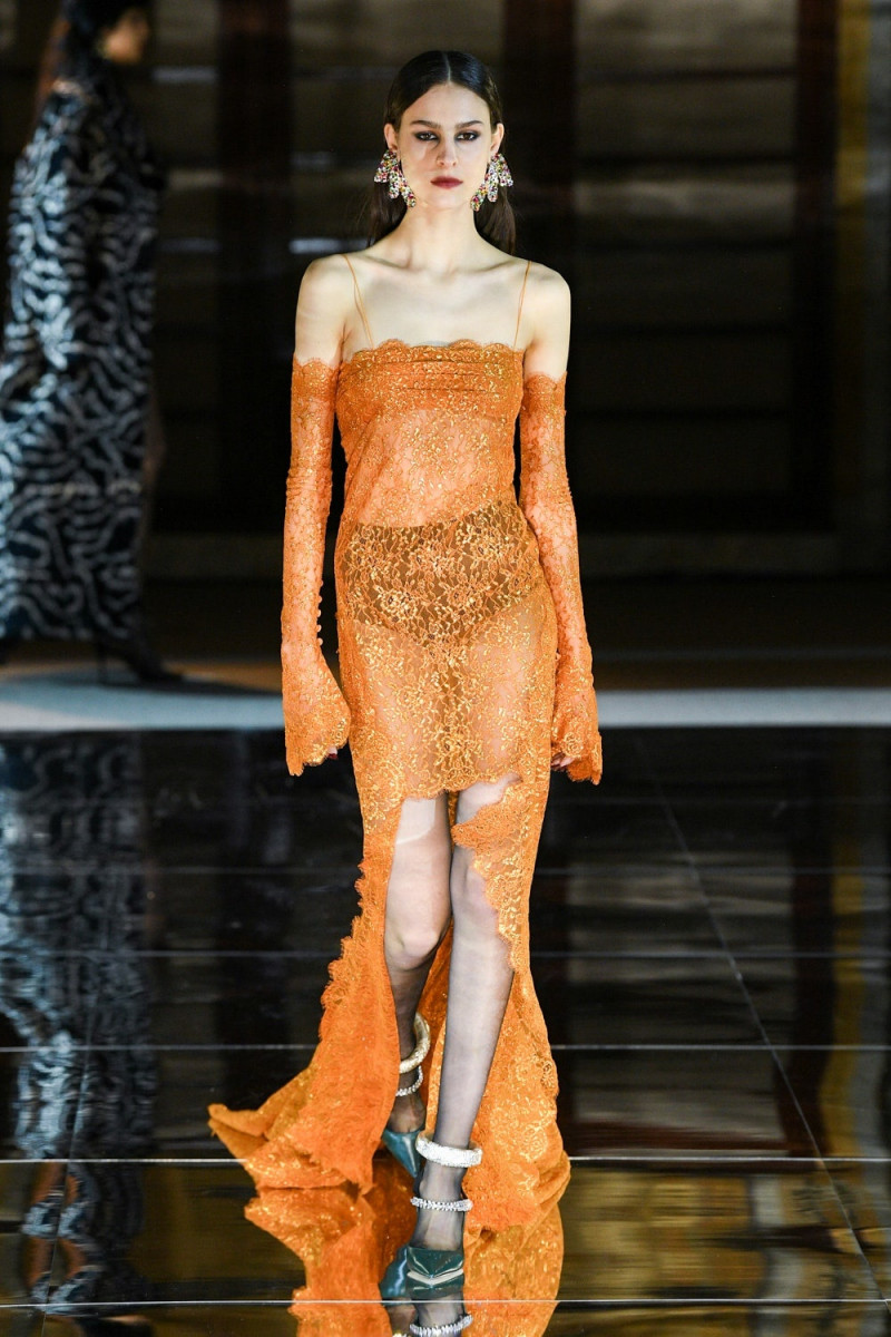 Loulou Westlake featured in  the Prabal Gurung fashion show for Autumn/Winter 2023