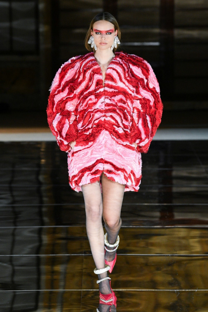 Birgit Kos featured in  the Prabal Gurung fashion show for Autumn/Winter 2023