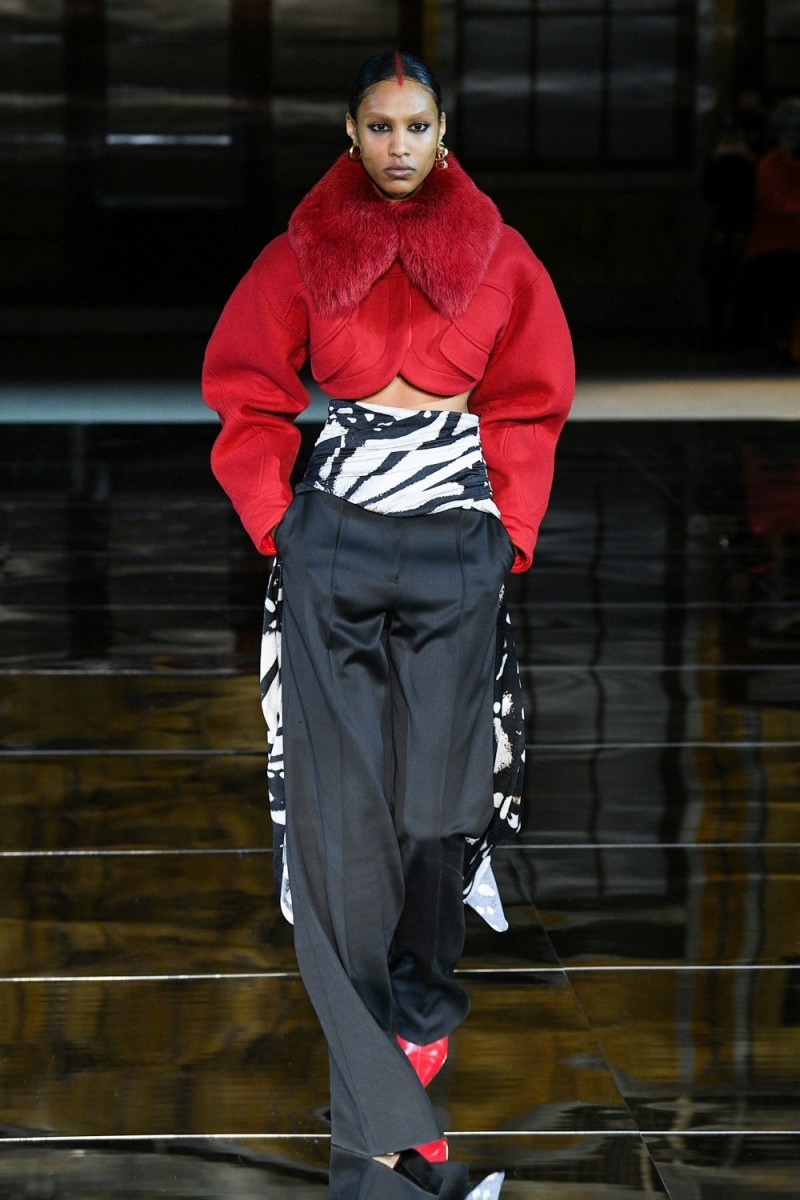 Simone Embrack featured in  the Prabal Gurung fashion show for Autumn/Winter 2023