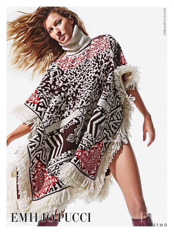 Gisele Bundchen featured in  the Pucci advertisement for Autumn/Winter 2014