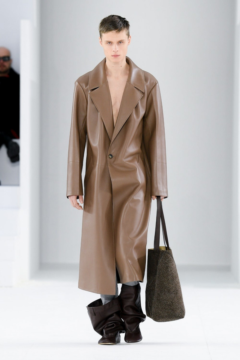 Maoro Bultheel featured in  the Loewe fashion show for Autumn/Winter 2023