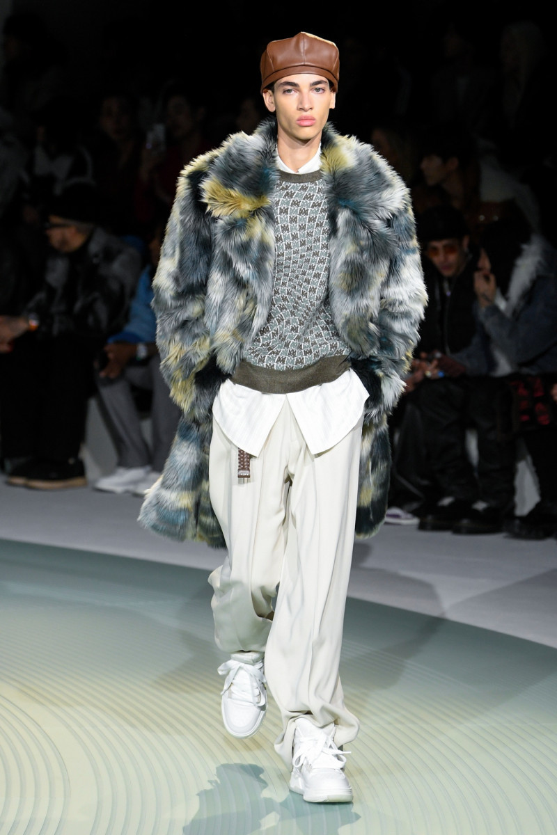 Sereto Boardman featured in  the Amiri fashion show for Autumn/Winter 2023