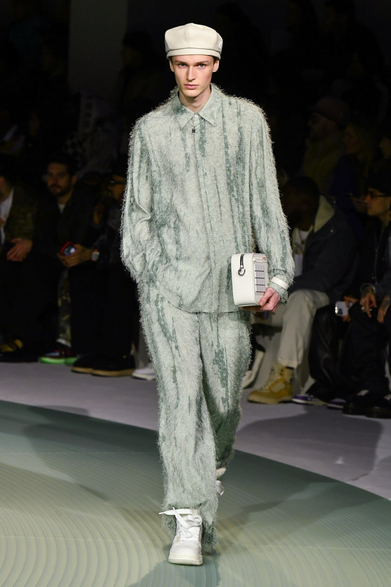 Magnus Aarsaether featured in  the Amiri fashion show for Autumn/Winter 2023