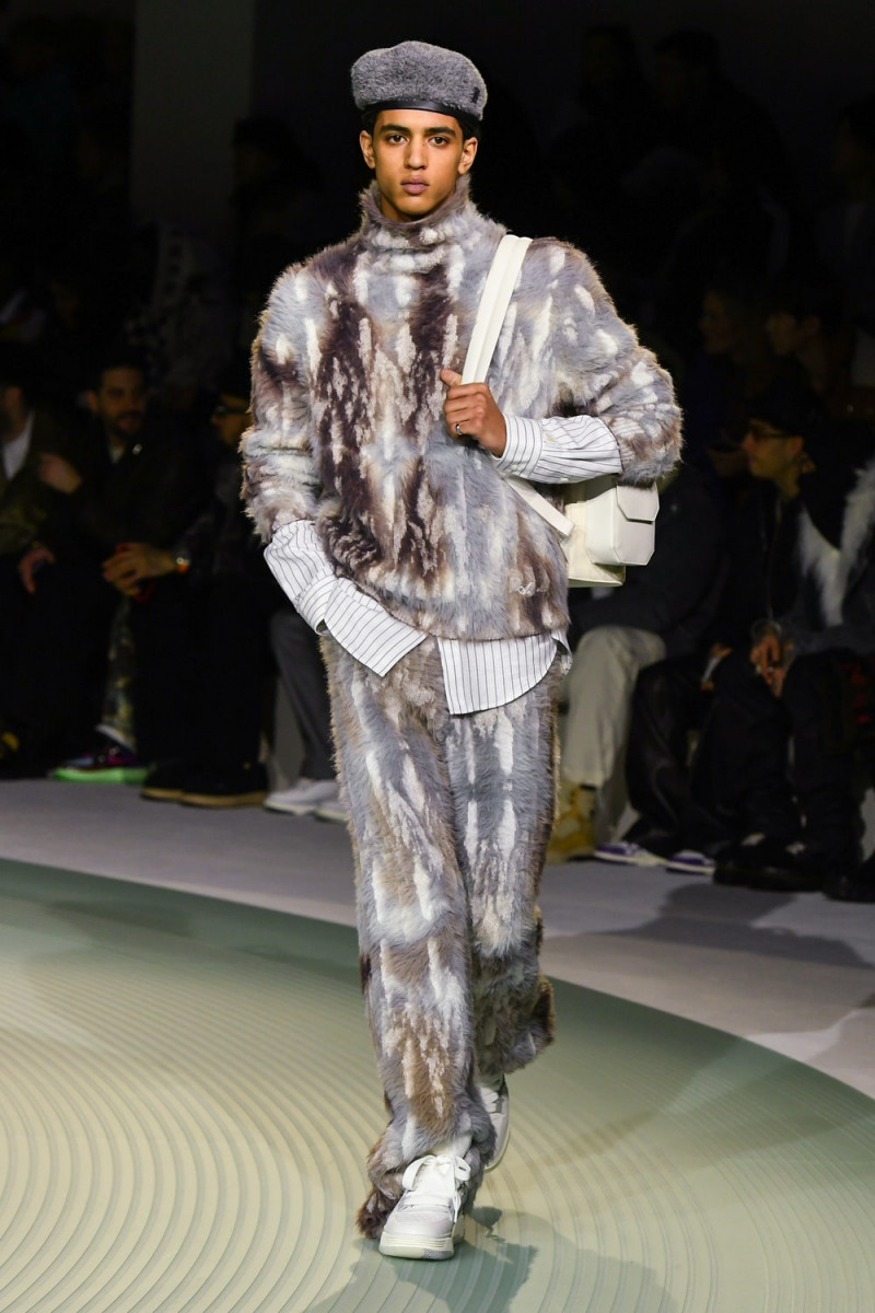 Abas Abdirazaq featured in  the Amiri fashion show for Autumn/Winter 2023