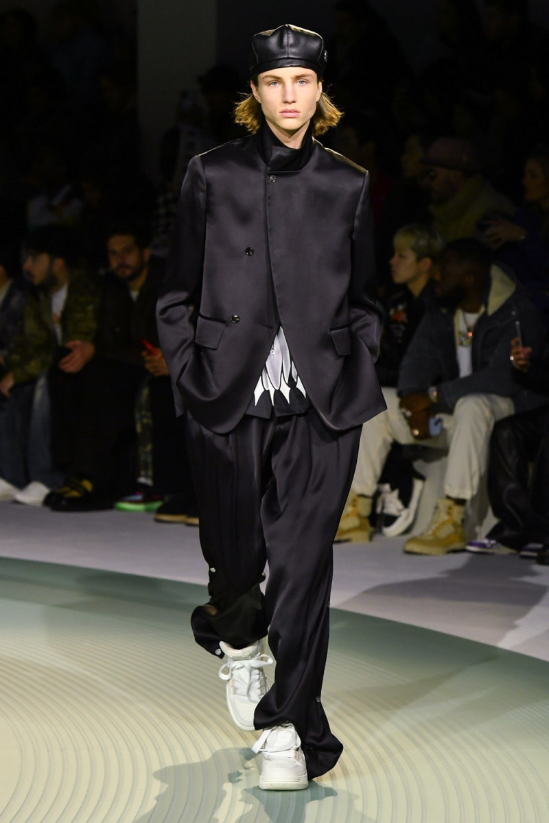 Indiana Vant Slot featured in  the Amiri fashion show for Autumn/Winter 2023