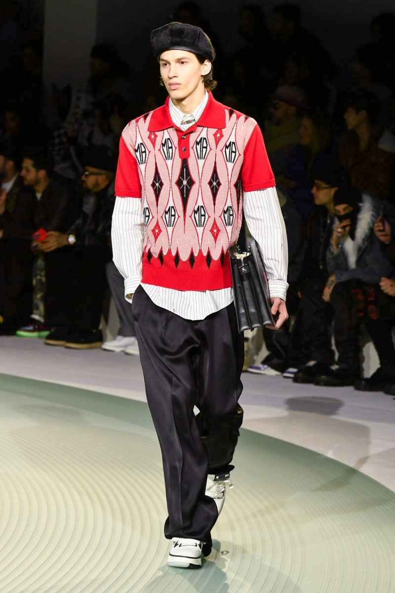 Kaplan Hani featured in  the Amiri fashion show for Autumn/Winter 2023