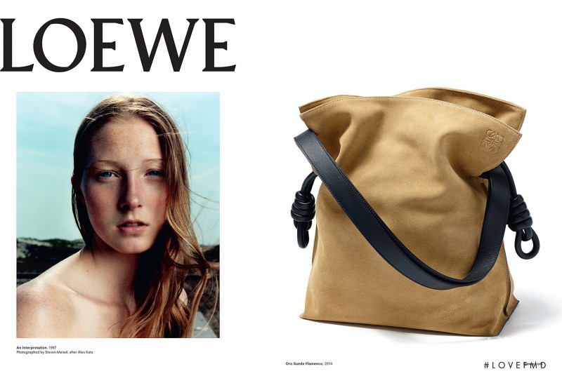 Maggie Rizer featured in  the Loewe advertisement for Autumn/Winter 2014
