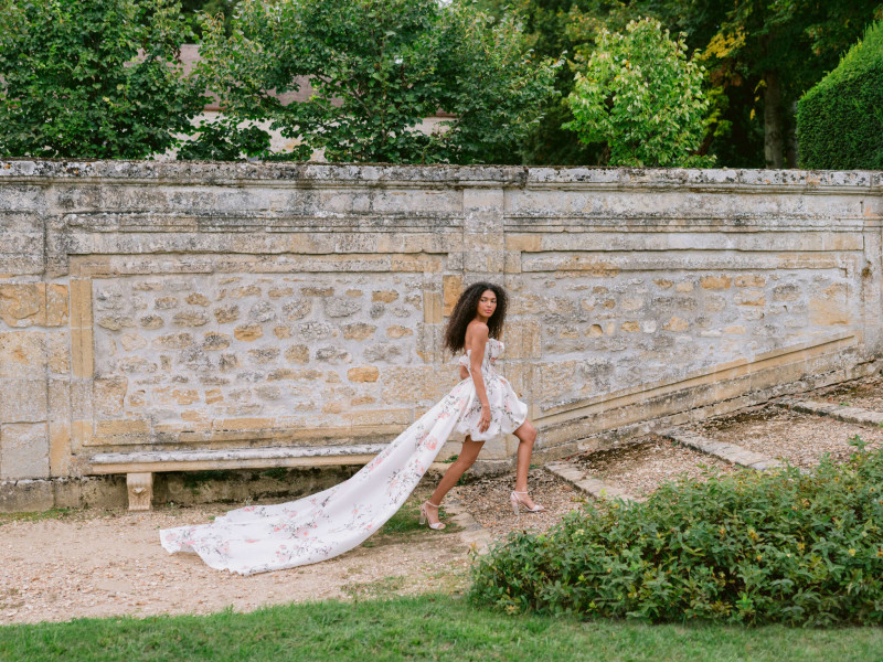 Monique Lhuillier Bridal x Paperless Post lookbook for Autumn/Winter 2023