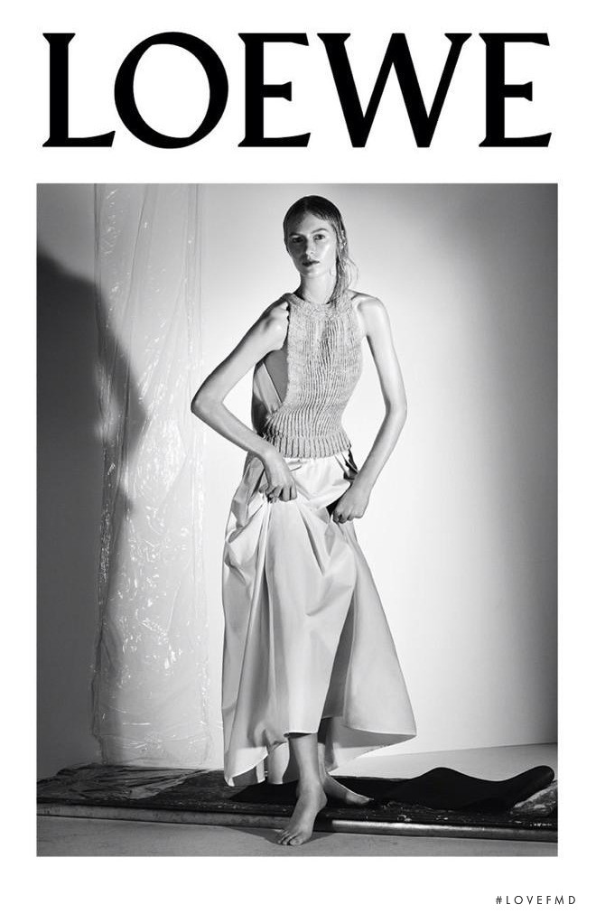 Julia Nobis featured in  the Loewe advertisement for Spring/Summer 2015