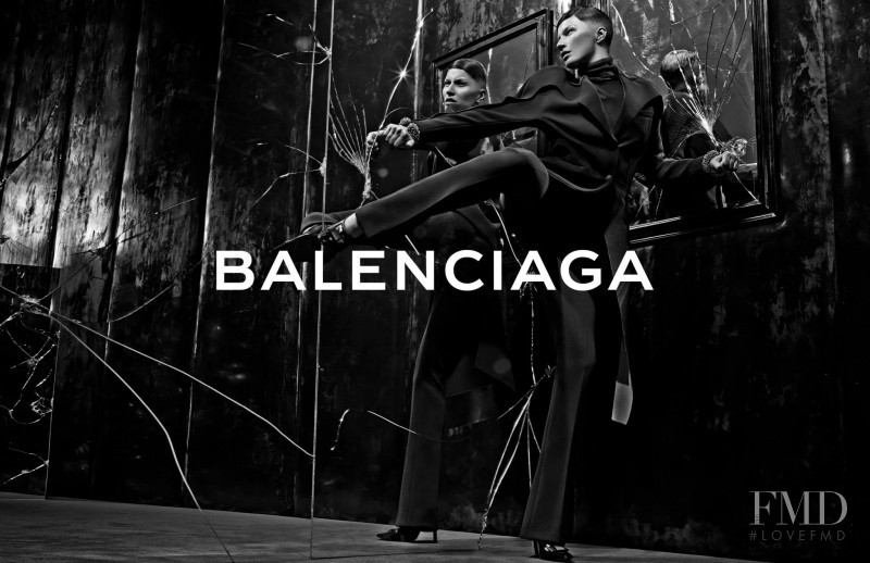 Gisele Bundchen featured in  the Balenciaga advertisement for Autumn/Winter 2014