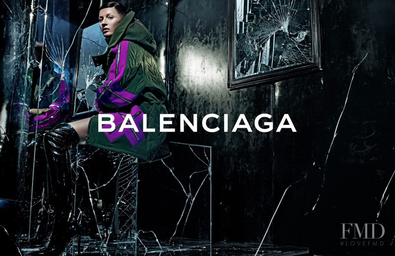 Gisele Bundchen featured in  the Balenciaga advertisement for Autumn/Winter 2014