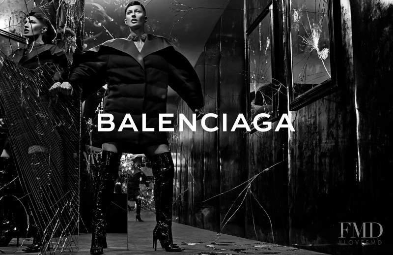 Gisele Bundchen featured in  the Balenciaga advertisement for Autumn/Winter 2014