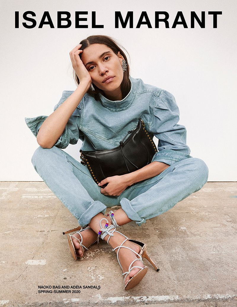 Kaya Wilkins featured in  the Isabel Marant advertisement for Spring/Summer 2020