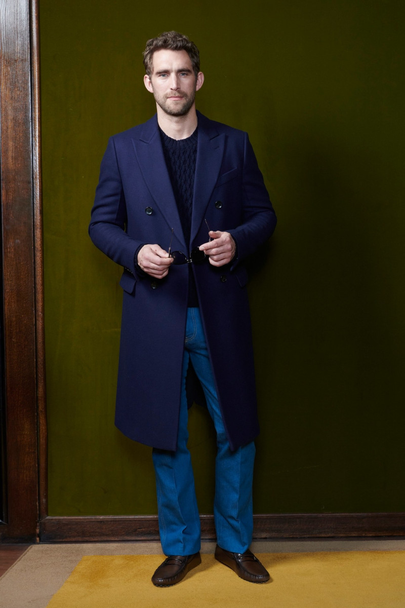 Will Chalker featured in  the Tod\'s lookbook for Autumn/Winter 2020