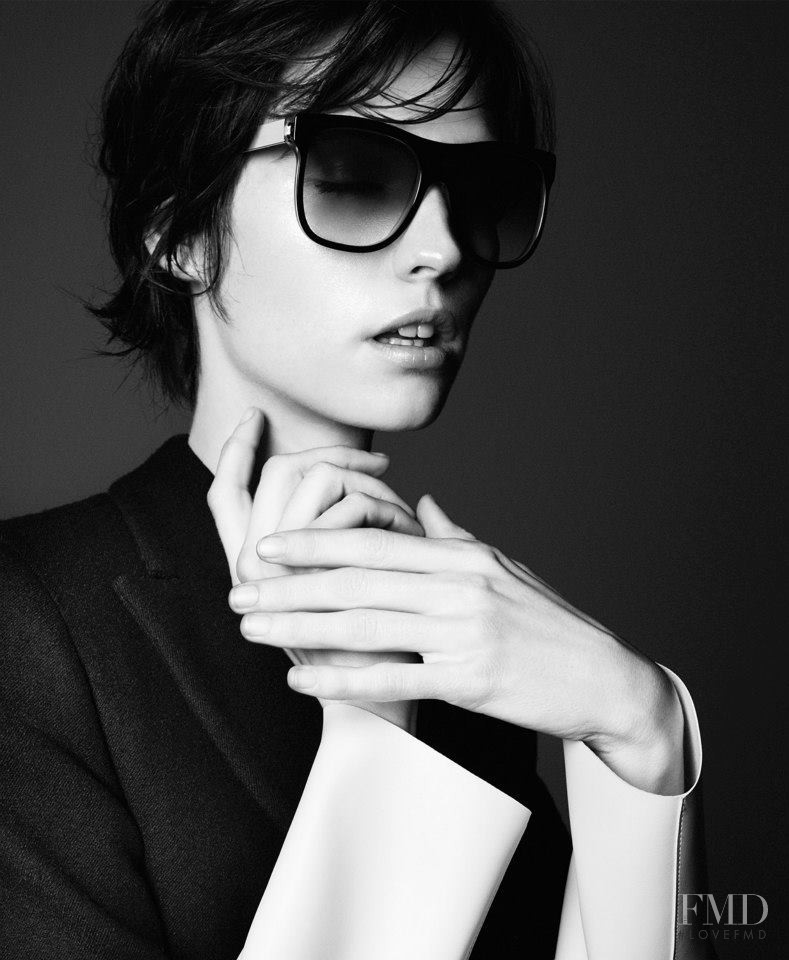 Manon Leloup featured in  the Sportmax advertisement for Autumn/Winter 2014