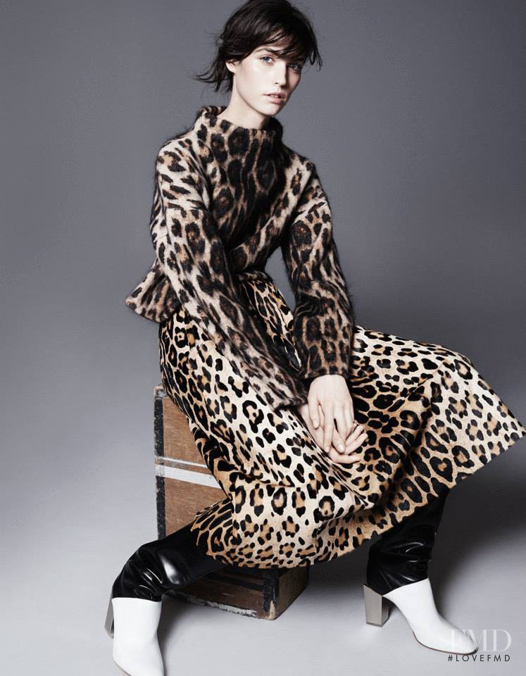 Manon Leloup featured in  the Sportmax advertisement for Autumn/Winter 2014