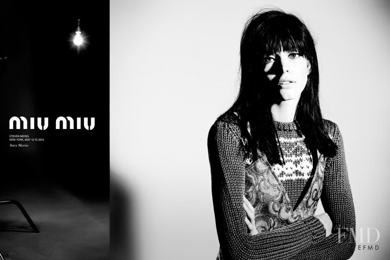 Stacy Martin featured in  the Miu Miu advertisement for Autumn/Winter 2014