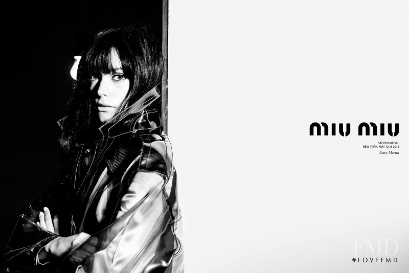Stacy Martin featured in  the Miu Miu advertisement for Autumn/Winter 2014