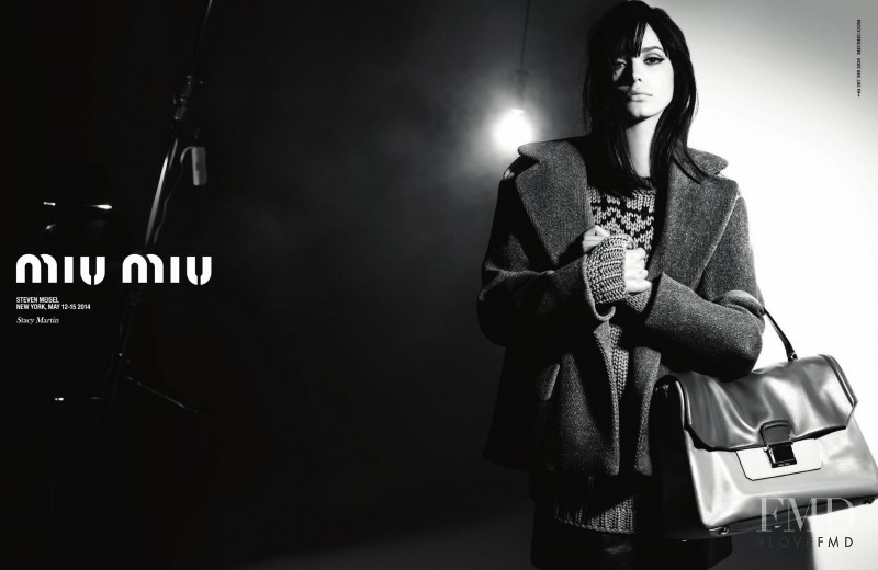 Stacy Martin featured in  the Miu Miu advertisement for Autumn/Winter 2014