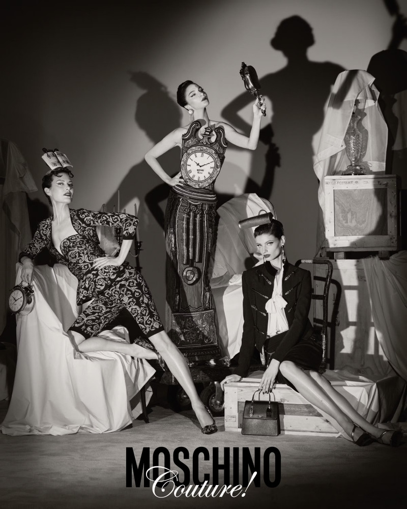 Mariacarla Boscono featured in  the Moschino advertisement for Autumn/Winter 2022