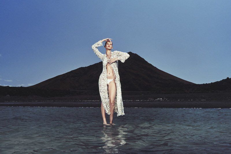 Maria Keidj featured in  the Cult Gaia lookbook for Resort 2023