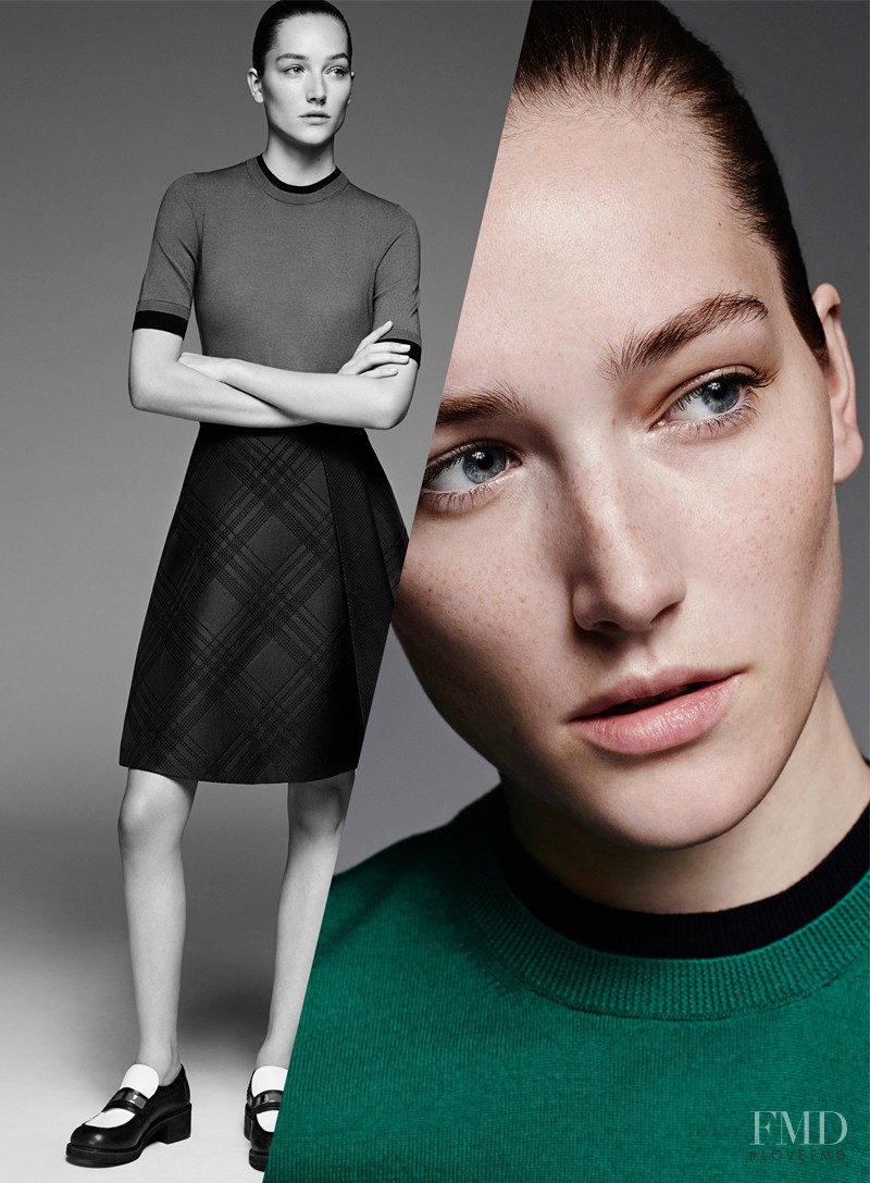 Joséphine Le Tutour featured in  the Jil Sander Navy advertisement for Autumn/Winter 2014