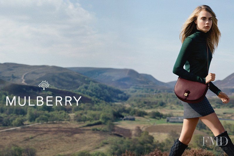 Cara Delevingne featured in  the Mulberry advertisement for Autumn/Winter 2014