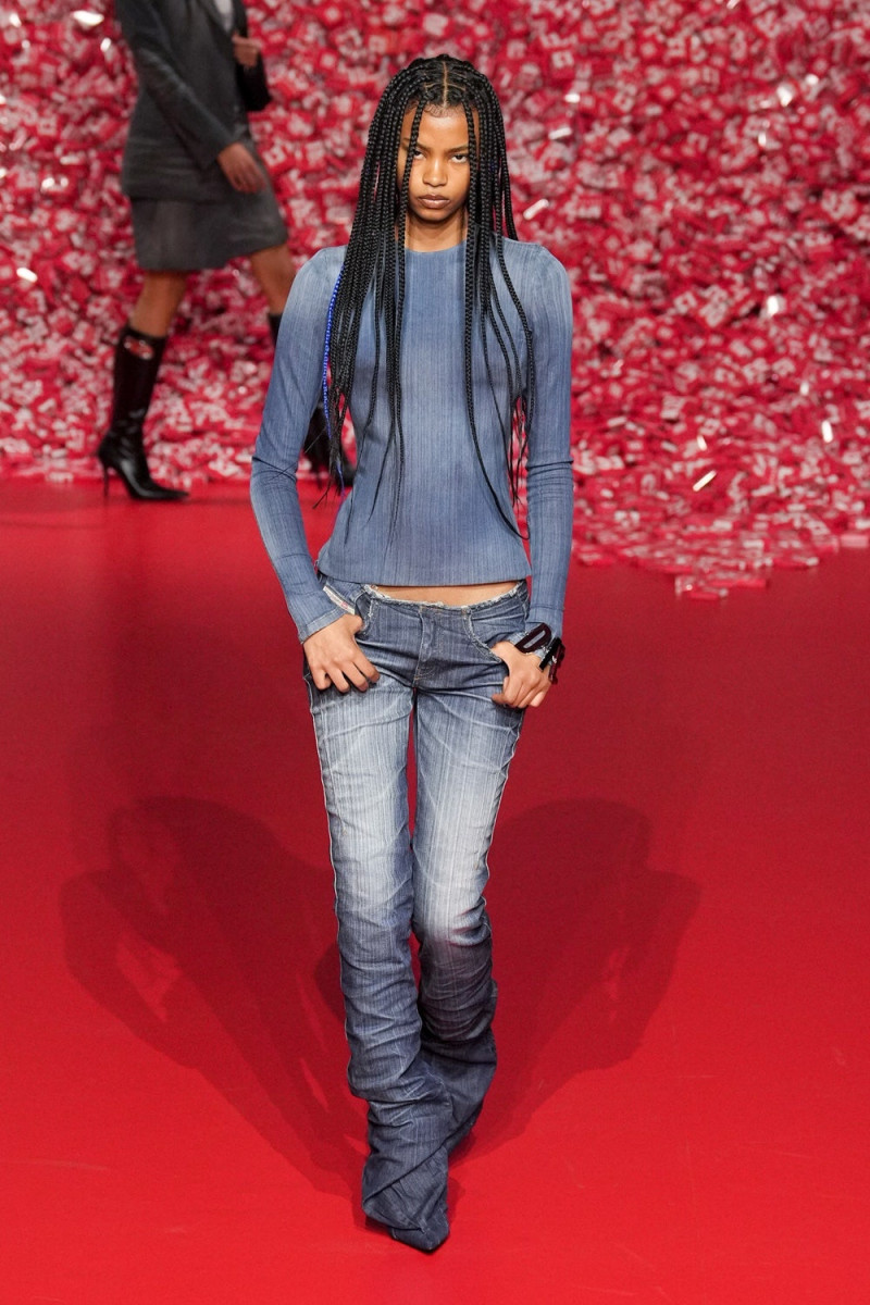 Gloria Maria Fonseca featured in  the Diesel fashion show for Autumn/Winter 2023