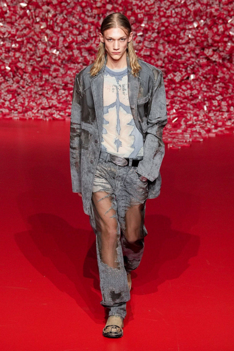 Valentyn Boiko featured in  the Diesel fashion show for Autumn/Winter 2023