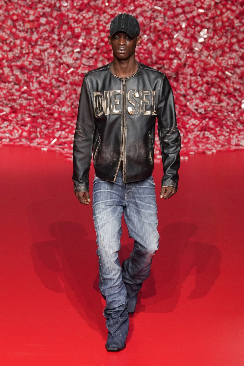 Dame Diouf featured in  the Diesel fashion show for Autumn/Winter 2023