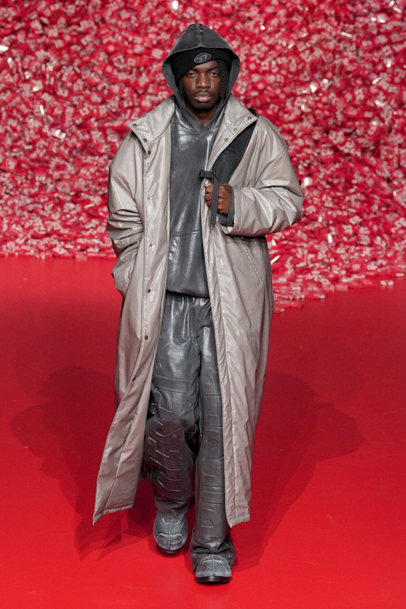 Paolo Diomande featured in  the Diesel fashion show for Autumn/Winter 2023